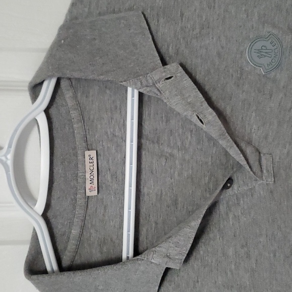 Grey Moncler Polo Shirt (S) - Picture 2 of 5